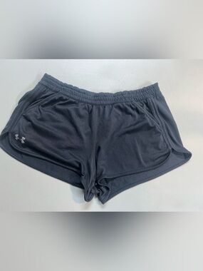 Under Armour Black Athletic Shorts Women’s Medium Loose Fit Workout Activewear